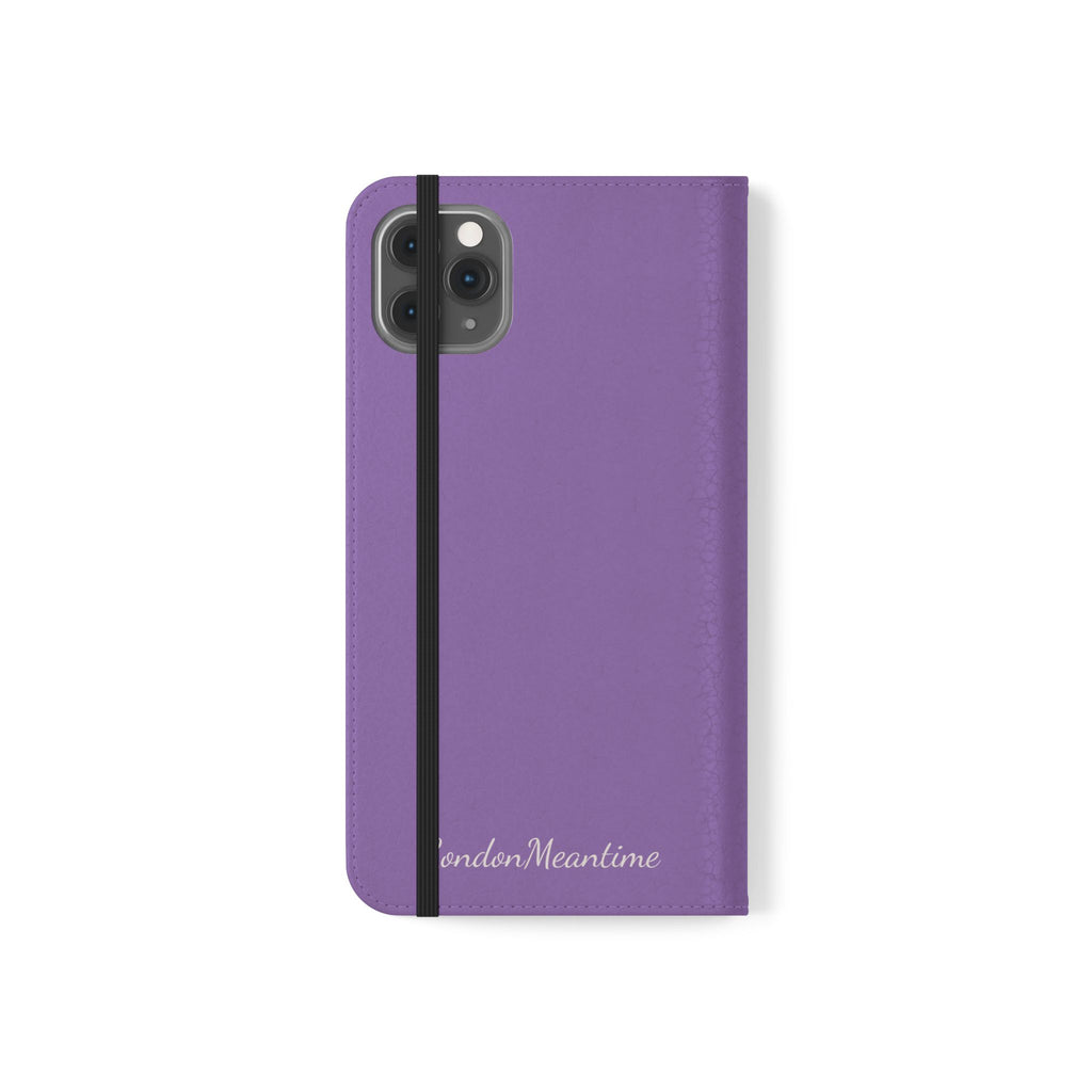 Mauve Wallet Phone Flip Case — Cardholder Folio Cover