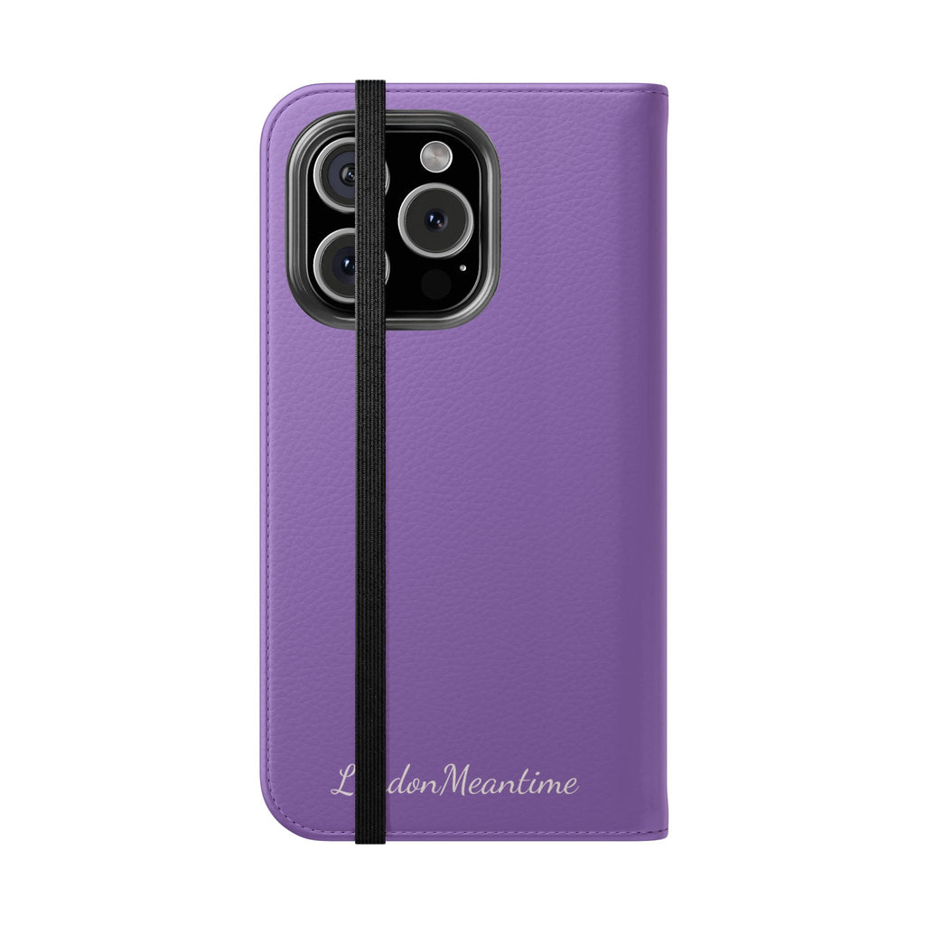 Mauve Wallet Phone Flip Case — Cardholder Folio Cover
