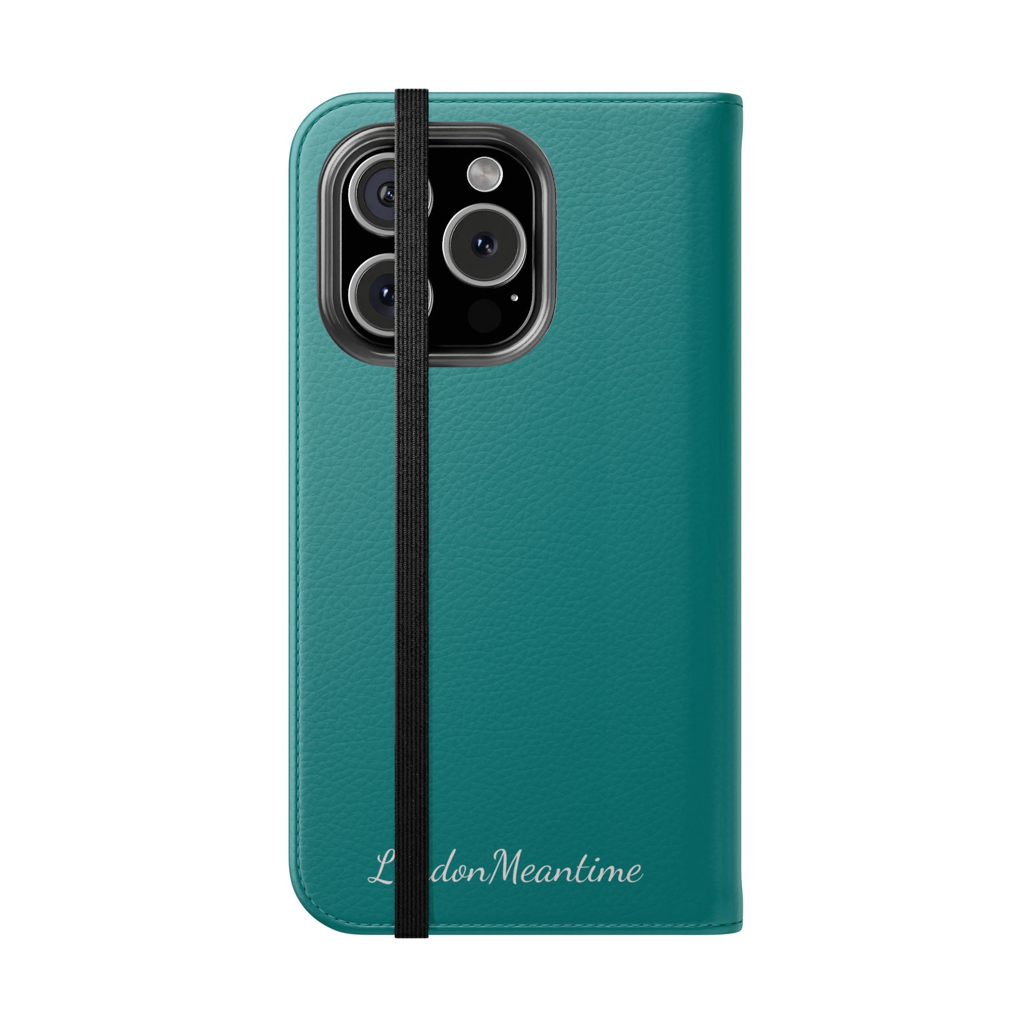Teal Wallet Phone Flip Case — Cardholder Folio Cover