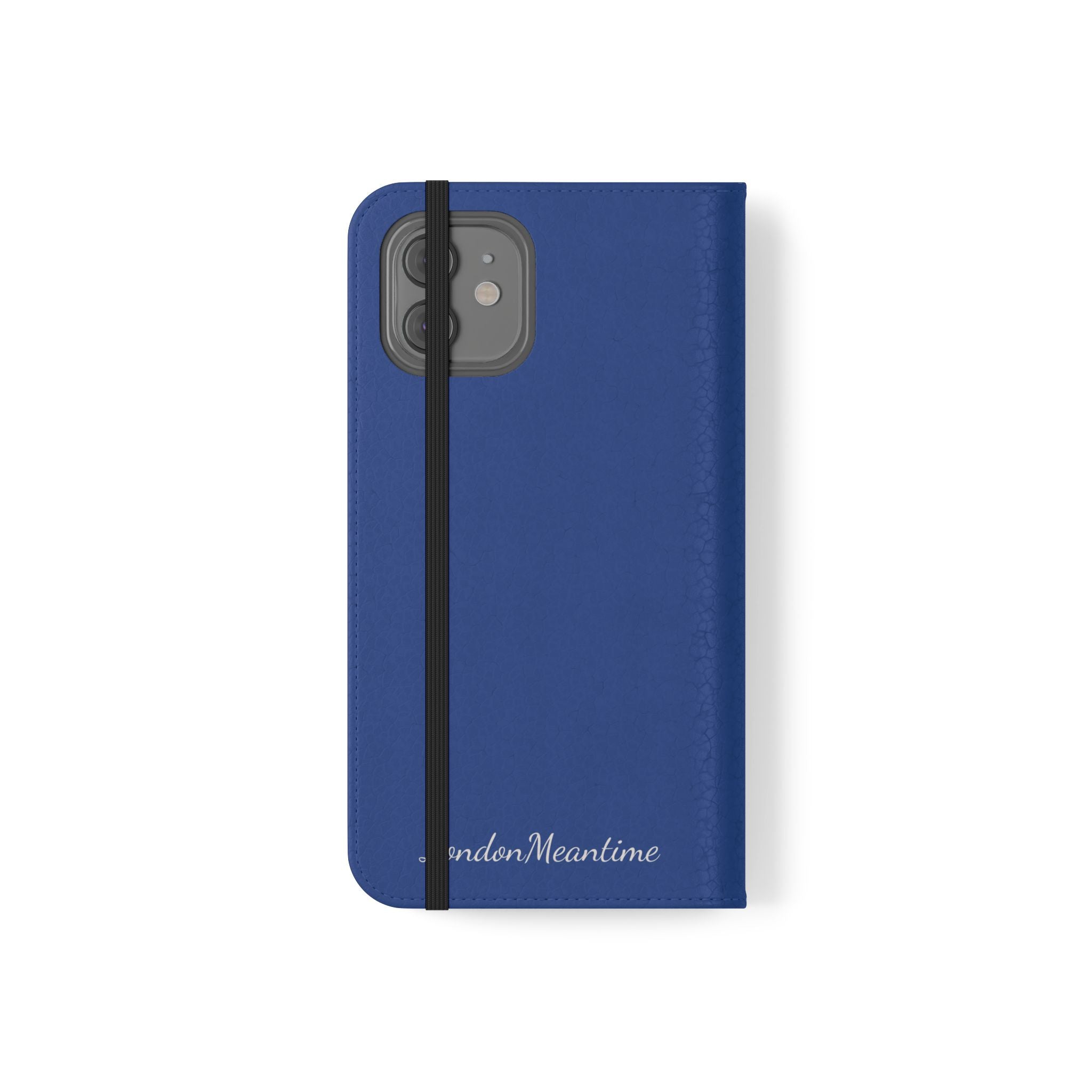 Royal blue Wallet Phone Flip Case — Cardholder Folio Cover