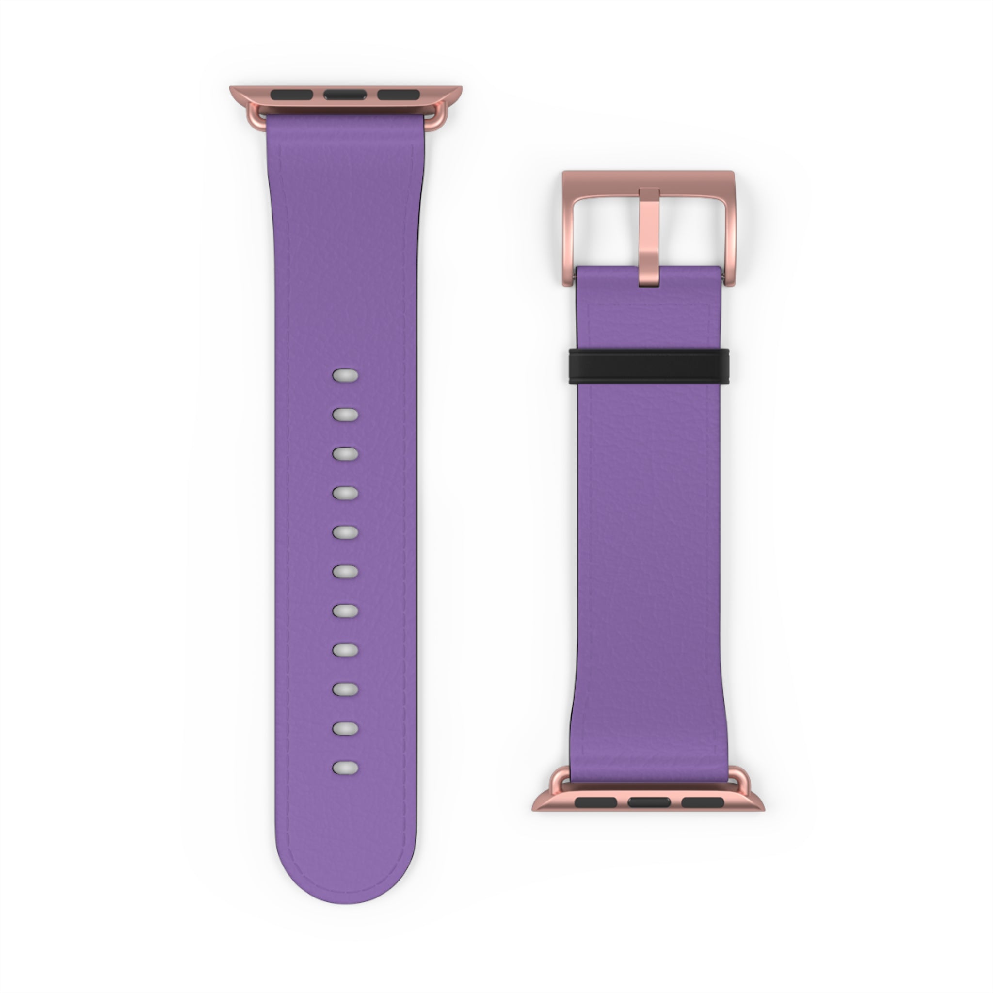 Purple Silicone Watch Band — Slim Comfortable Replacement Strap for Smartwatch