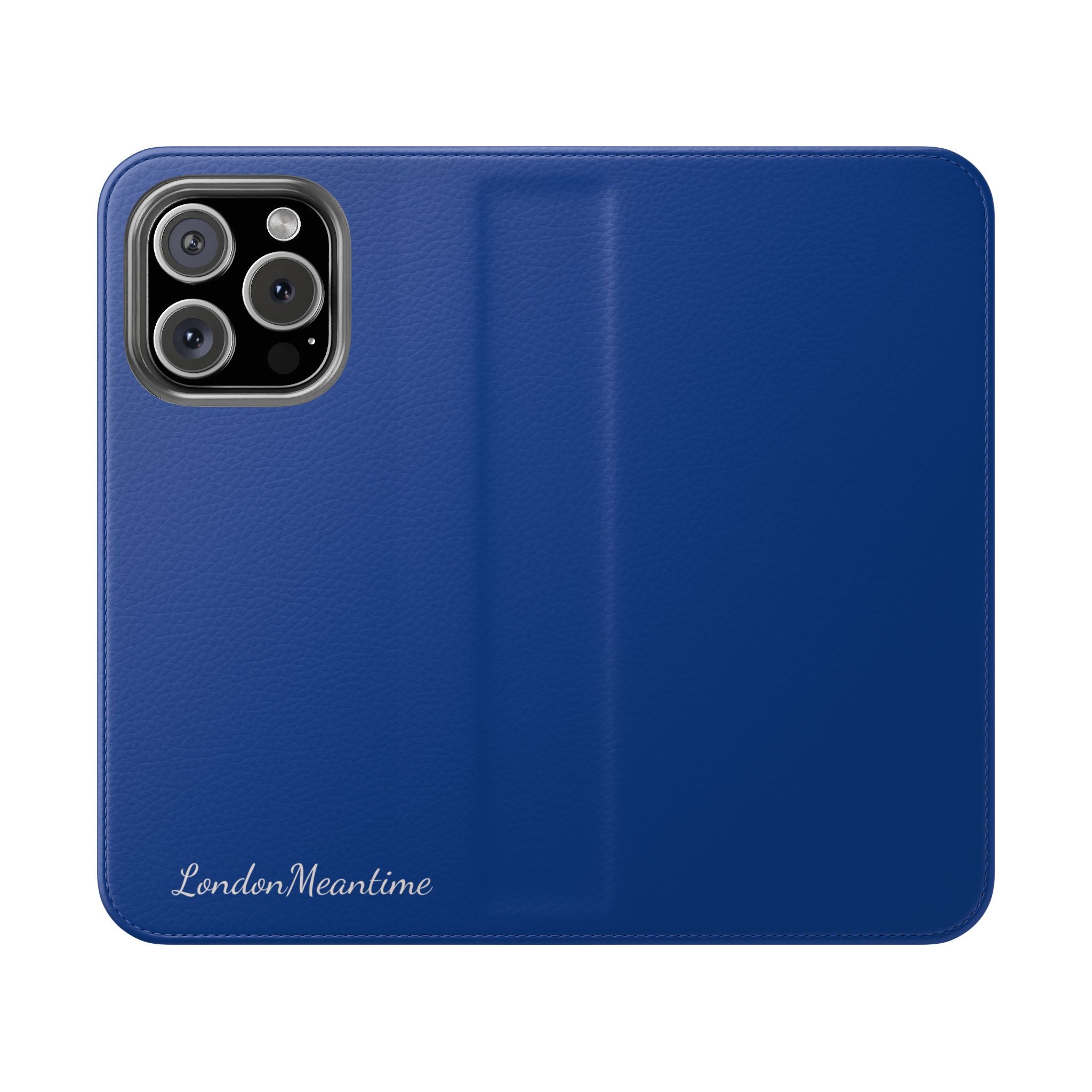Royal blue Wallet Phone Flip Case — Cardholder Folio Cover