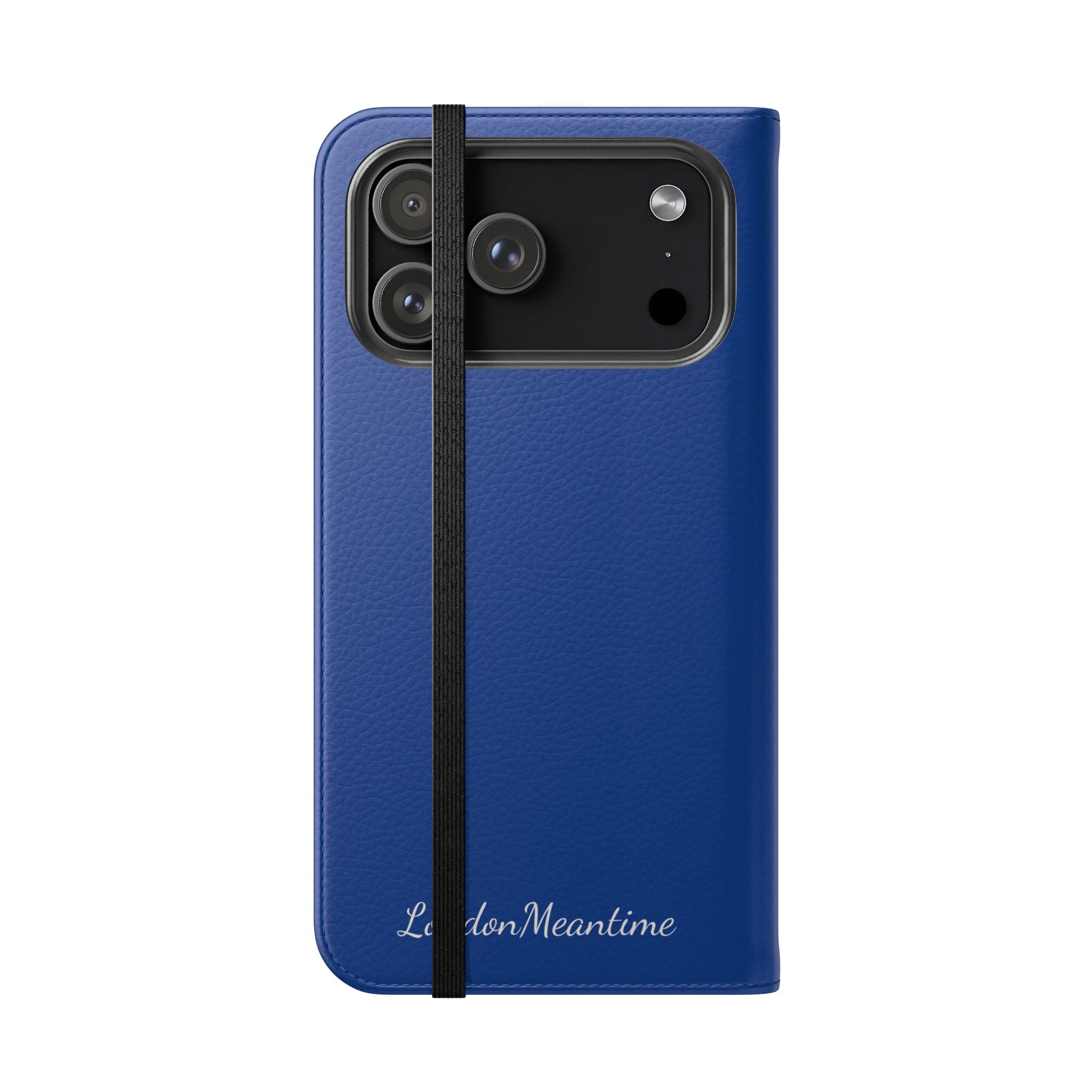 Royal blue Wallet Phone Flip Case — Cardholder Folio Cover