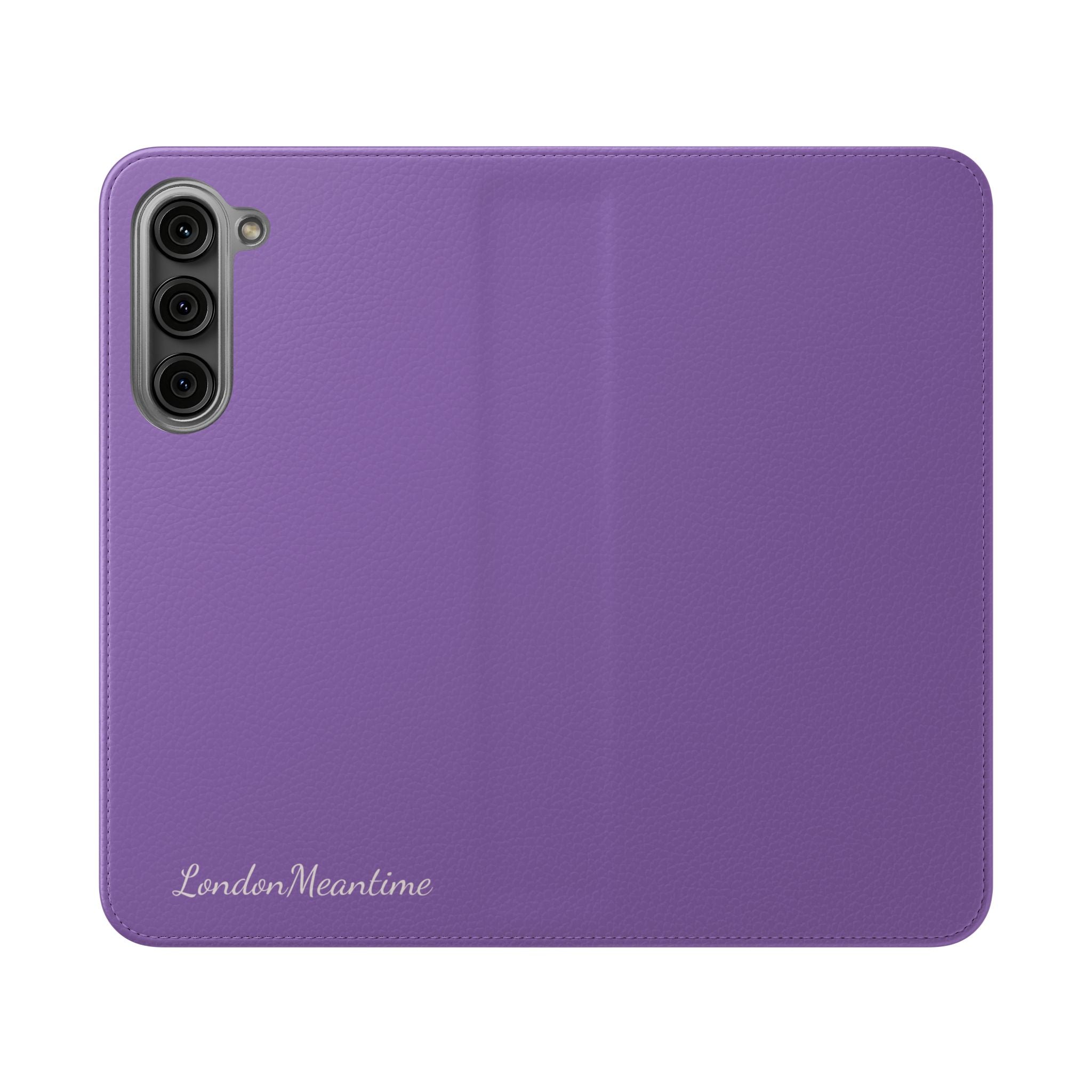 Mauve Wallet Phone Flip Case — Cardholder Folio Cover