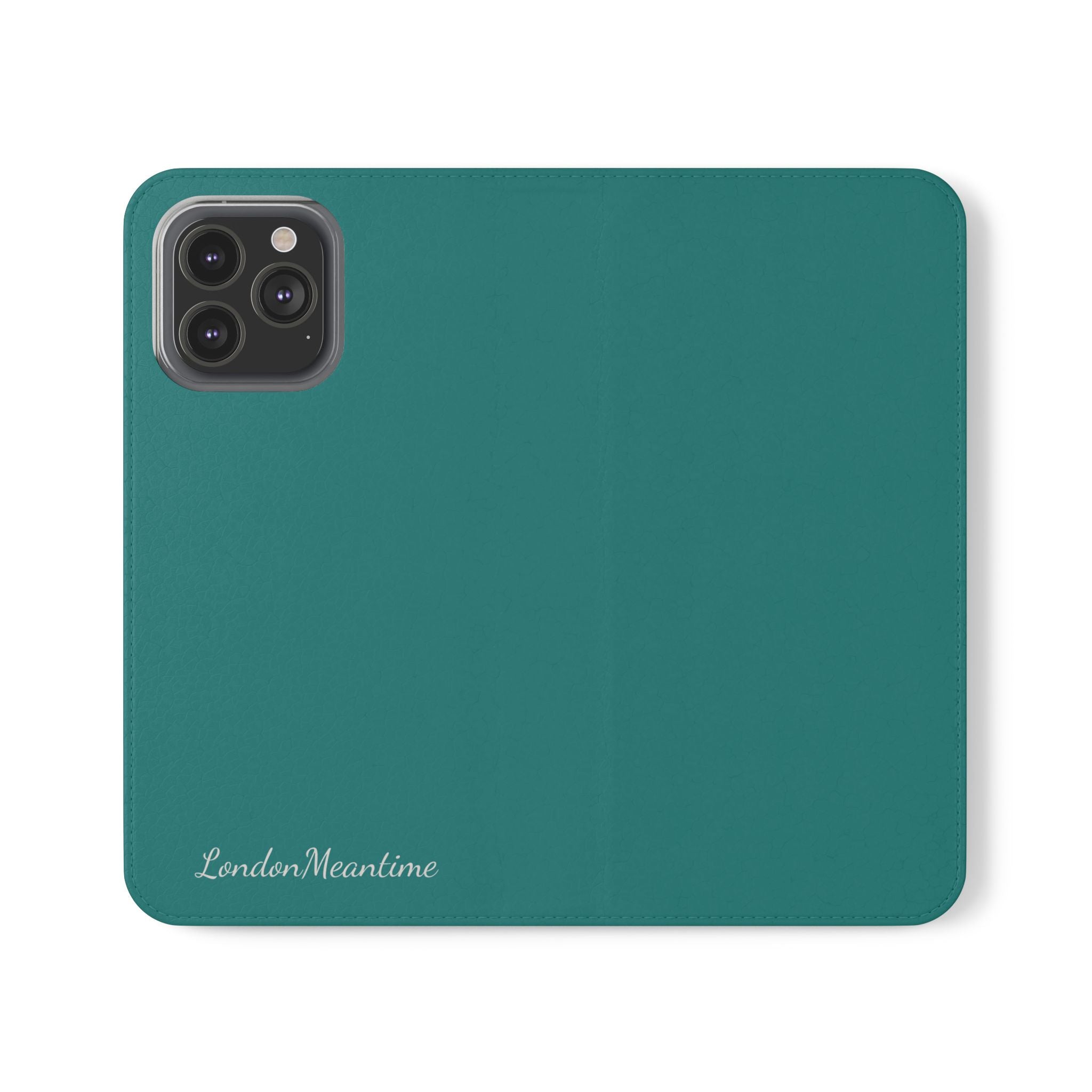 Teal Wallet Phone Flip Case — Cardholder Folio Cover