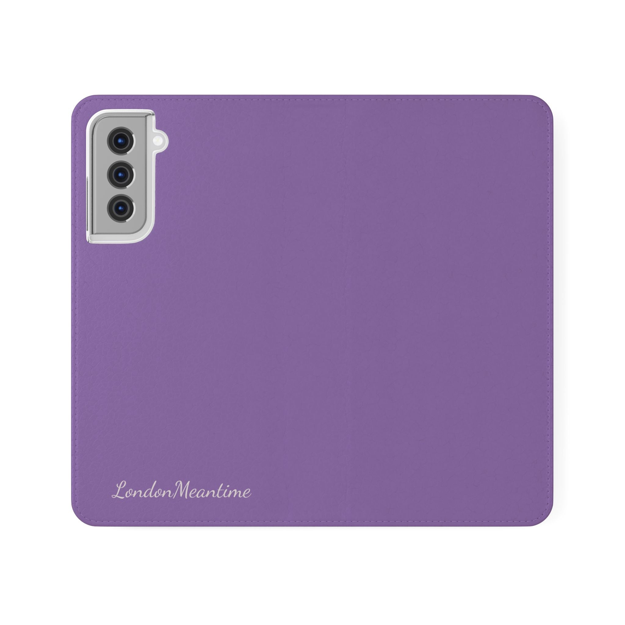 Mauve Wallet Phone Flip Case — Cardholder Folio Cover