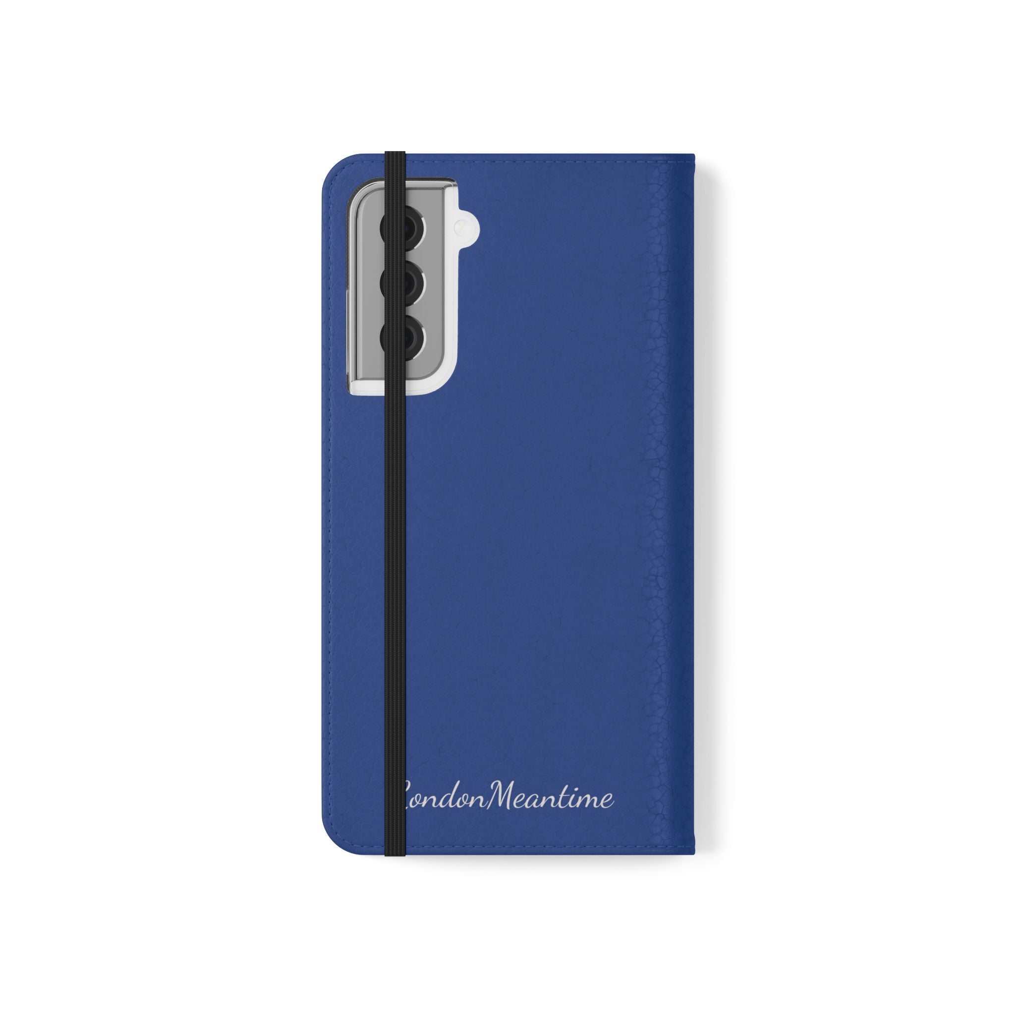 Royal blue Wallet Phone Flip Case — Cardholder Folio Cover