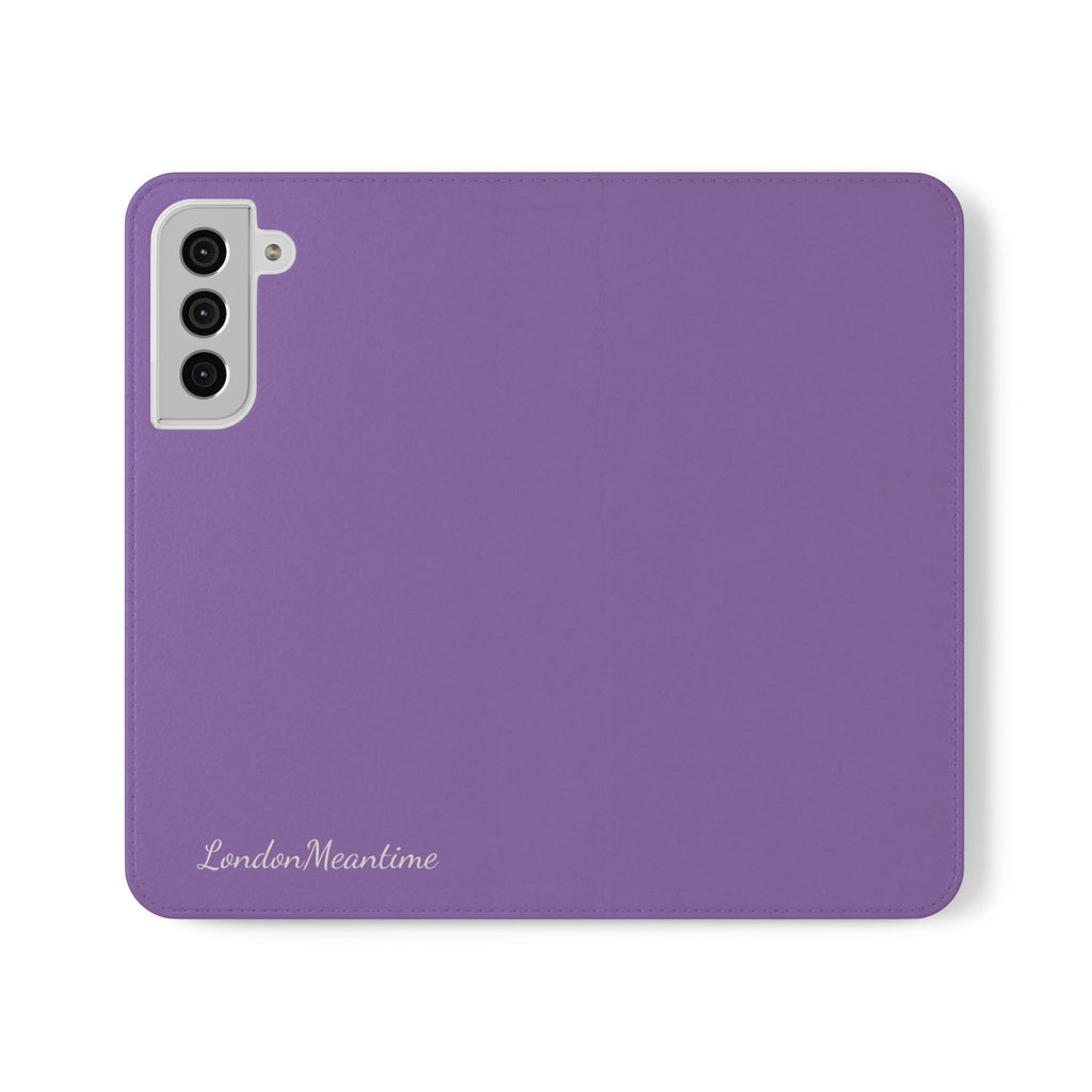 Mauve Wallet Phone Flip Case — Cardholder Folio Cover