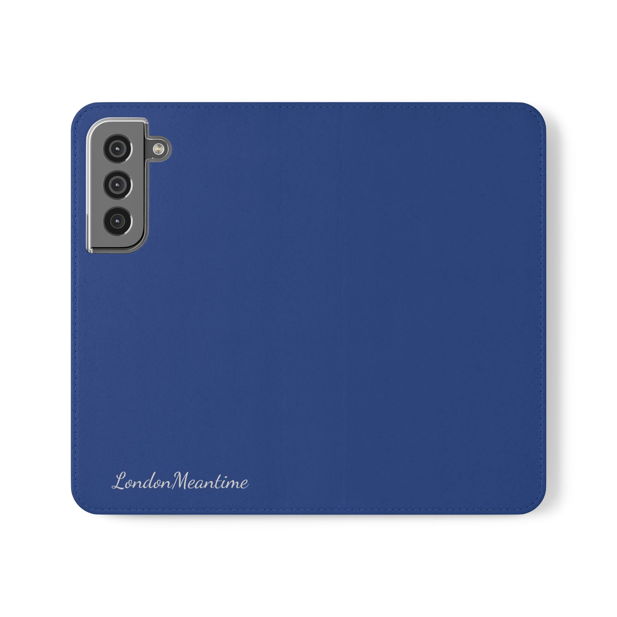 Royal blue Wallet Phone Flip Case — Cardholder Folio Cover