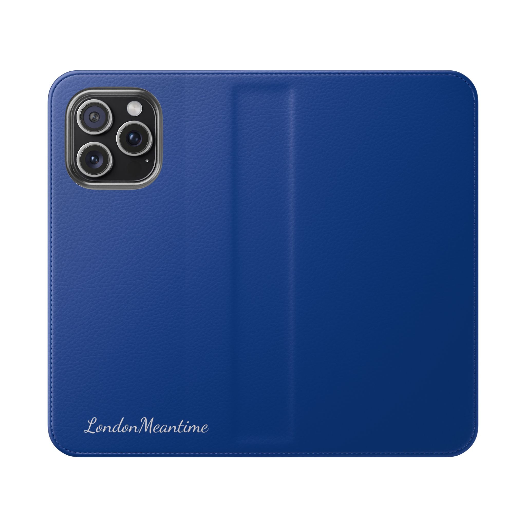 Royal blue Wallet Phone Flip Case — Cardholder Folio Cover