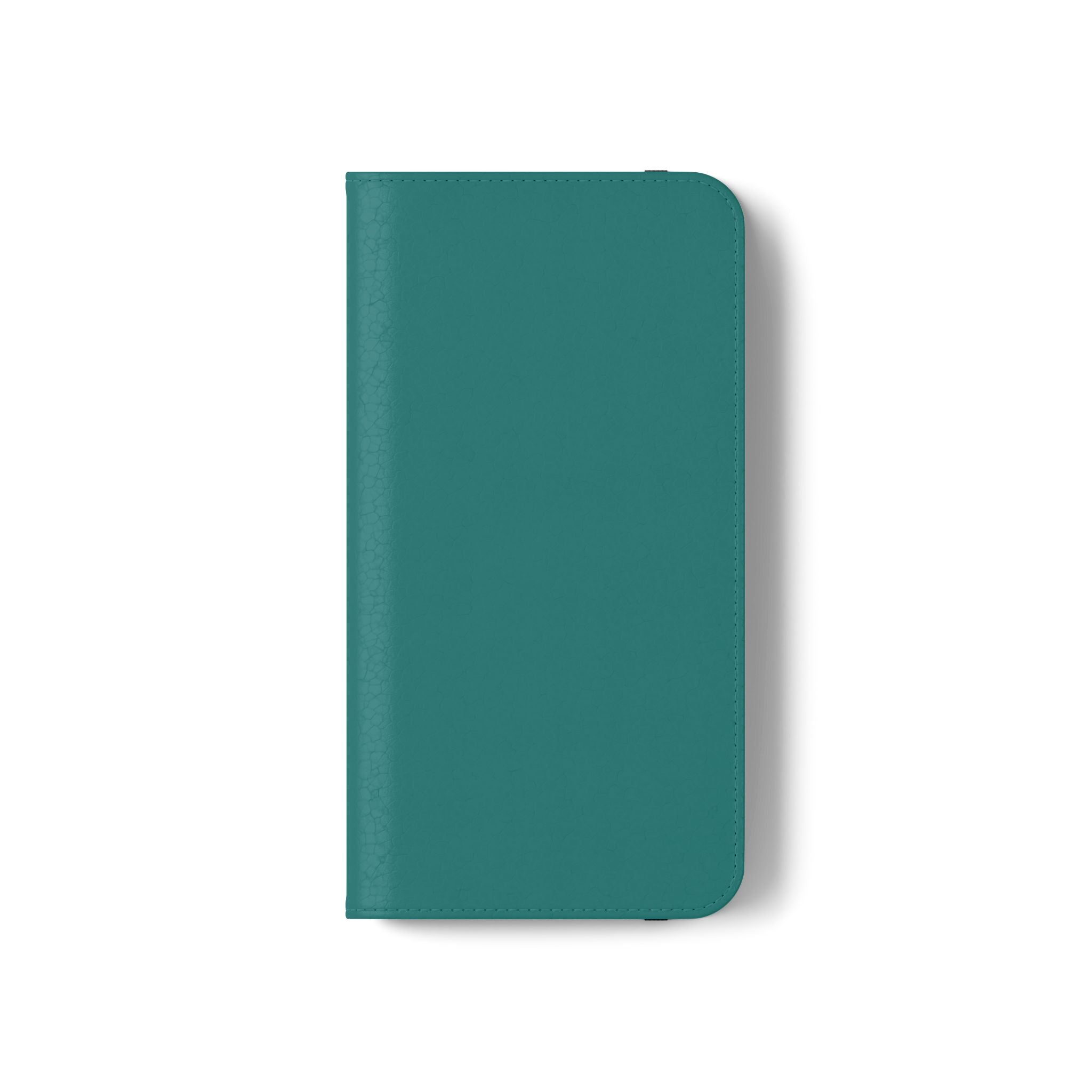 Teal Wallet Phone Flip Case — Cardholder Folio Cover
