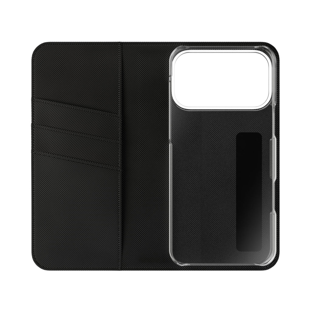 Pink Wallet Phone Flip Case — Cardholder Folio Cover