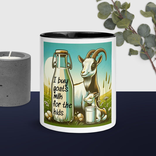 Goats Milk Mug with Color Inside