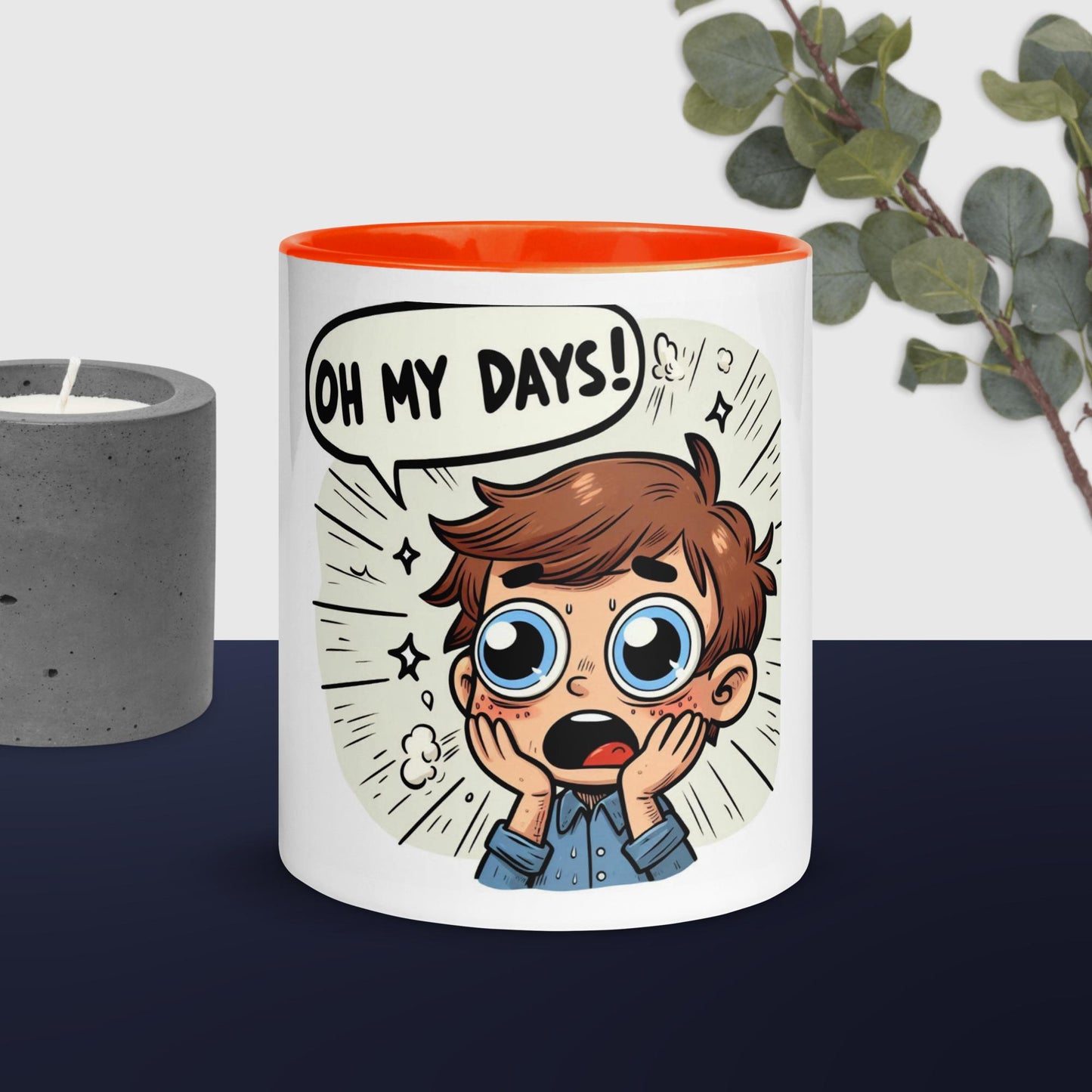 Oh My Days His Mug with Color Inside