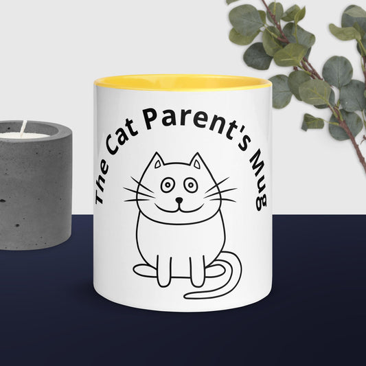 The Cat's Parent 11oz mug with colour inside